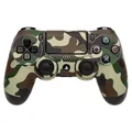 Produktbild: Sticker-Skin für PlayStation 4 Controller - Camouflage Grün, langlebiger Anti-Reflex-Aufkleber für verbesserten Grip und individuelles Design