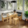 Produktbild: Vicco - Eckbankgruppe Roman, Goldkraft Eiche, 180 X 41.5 Cm Mit Tisch
