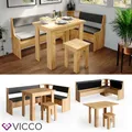 Produktbild: Eckbankgruppe Roman Eiche 180x120cm Esszimmergruppe Eckbank Sitzgruppe Vicco