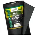 Produktbild: Moorland Unkrautvlies, (1-St), UV-beständig, wasser- und luftdurchlässig, Flächengewicht 50g/m2 schwarz 10000 cm x 100 cm