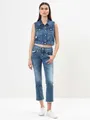 Produktbild: Herrlicher Bootcut-Jeans Pearl Boot Cropped Organic Denim Offene Saumkante Cropped Länge