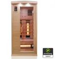 Produktbild: Dewello® Infrarotkabine Infrarotsauna PIERSON 90cm x 90cm inkl. 3 Vollspektrumstrahler, 3 Karbonstrahler, Farblicht, LED