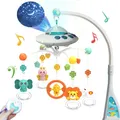 Produktbild: Baby Mobile Babybett mit Musik und Licht Babybett Kinderbett Spielzeug Spieluhr