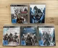 Produktbild: 5x Sony PS3 Spiele • Assassin's Creed + Rogue + Geburt + Creed III Heritage #B21