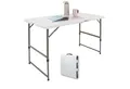 Produktbild: TRUTZHOLM Klapptisch höhenverstellbar 120x60 cm Campingtisch Partytisch Beistelltisch (1er), Tischplatte aus pflegeleichtem Kunststoff
