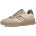 Produktbild: Gabor FLORENZ Plateausneaker Freizeitschuh, Halbschuh, Schnürer in Bequemweite G (weit) beige 37 EU (4 UK)