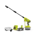 Produktbild: RYOBI 18 V ONE+ Akku-Mitteldruckreiniger RY18PW22A-125 (Reinigen von Fahrzeugen/Oberflächen, max. Druck 22bar, Fördermenge 182 l/h, 3-in-1 Düse, inkl. 6m Schlauch, 1x2,5Ah Akku & Ladegerät, im Karton)