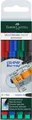 Produktbild: Marker Faber-Castell Multimark, 4er-Set, S, permanent 60042
