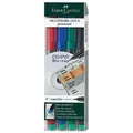 Produktbild: Faber Castell - Folienstift multimark 1523 0,4mm farbig sortiert 4 St./Pack.