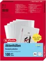 Produktbild: 100 Herlitz 10843746 Aktenhülle A4 Standard PP 0,11 mm transparent glasklar
