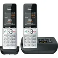 Produktbild: GIGASET C500AD - DECT Telefon, 2 Mobilteile, AB, silber/schwarz