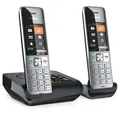 Produktbild: Gigaset COMFORT 500A Duo - Telefon - silber/schwarz Schnurloses DECT-Telefon