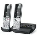 Produktbild: Gigaset Telefon COMFORT 500A Duo, silber / schwarz, schnurlos, mit Anrufbeantworter