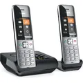 Produktbild: Gigaset COMFORT 500A Duo - analoges Telefon - 2 Mobilteile - silber/schwarz