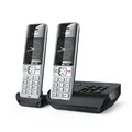Produktbild: Gigaset COMFORT 500A Duo silver-black, DECT, 2,2