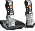 Produktbild: Gigaset Comfort 500A Duo analoges Telefon Silber/schwarz 2 Mobilteile 