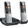 Produktbild: Gigaset COMFORT 500A Duo schnurloses Telefon silber/schwarz 2 Mobilteile analog