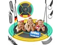 Produktbild: KESSER® Nestschaukel Tellerschaukel Hängeschaukel Rundschaukel Schaukel verstellbar Garten-Schaukel Kinderschaukel Indoor - Outdoor-Schaukel für Kinder & Erwachsene