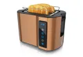 Produktbild: Arendo Toaster Wärmeisoliertes Doppelwandgehäuse, Display mit Restzeitanzeige, 2 kurze Schlitze, für 2 Scheiben, 800 W, Touchpanel, Brötchenaufsatz, 7 Bräunungsgrade, Brotscheibenzentrierung