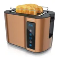 Produktbild: Arendo 2-Scheiben-Toaster 800W LED-Display kupfer