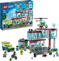 Produktbild: LEGO 60330 City Krankenhaus mit Krankenwagen, Rettungshubschrauber und 12 Mini-Figuren für Jungen und Mädchen ab 7 Jahren, Spielzeug mit Stadt-Gebäuden