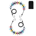 Produktbild: 2 Stück Wäscheleine Camping, Tragbare Reisewäscheleine, Outdoor Wäscheleine A...