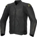 Produktbild: Alpinestars Dusk Motorrad Lederjacke, schwarz-gold, Größe 56 für Männer