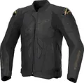 Produktbild: Alpinestars Dusk Motorrad Lederjacke, schwarz/gold, 56