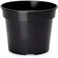 Produktbild: Garronda Blumentopf Kunststoff Pflanztopf Rund Kräutertopf Anzuchttöpfe Blumentopf Schwarz Für Innen Und Aussen 21cm Gd-0025 (schwarz, ⌀ 21 Cm H 16 Cm)