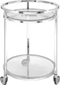 Produktbild: SIENA Barwagen H. 80cm x Ø 55 cm - klar/silber - Edelstahl/Glas