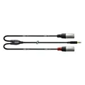 Produktbild: Cordial CFY 3 WMM Y-Adapterkabel XLR male 3 m Rean Stecker
