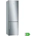 Produktbild: BOSCH Kühl-/Gefrierkombi 343l, EEK B inox-antifingerprint VitaFresh, BigBox KGE398IBP