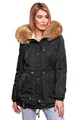 Produktbild: Navahoo warme Damen Winter Jacke Teddyfell Winterjacke Parka Mantel B399 [B399-LaViva-Schwarz-Gr.3XL]