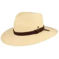 Produktbild: Breiter Strohhut Breiter Panama-Hut mit Leder-Garnitur & UV-Schutz 50 beige XL