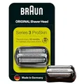 Produktbild: Braun Series 3 Elektrorasierer Scherkopf, ORIGINAL Ersatzscherteil vom Hersteller passend für Braun Herren Rasierer Series 3 ProSkin, 32B, schwarz, 1er Pack