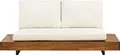 Produktbild: BELIANI Garten-Sofa aus hellem, em Akazienholz für den Außenbereich 2-Sitzer mit Kissen Modernes mediterranes Design