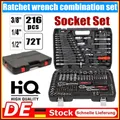 Produktbild: Steckschlüsselsatz Werkzeugkoffer Werkzeug Set 216 tlg Ratsche 1/4
