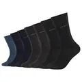 Produktbild: Camano Unisex CA-Soft Regular Socken 7er Pack Damen Herren Gesundheitssocken ohne Gummi 35-38 39-42 43-46 Schwarz Grau Blau, Größe:47-49, Farbe:Anthracite Mix (9803)
