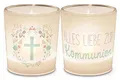 Produktbild: Windlicht+Teelicht 6x6cm Für Dich Kommunion Kreuz