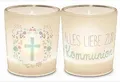Produktbild: Windlicht+Teelicht 6x6cm Für Dich Kommunion Kreuz in Geschenkpackung Geschenk