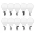 Produktbild: Aigostar LED-Leuchtmittel 6W E14 LED Lampe Birne Leuchtmittel Leuchte G45 Kugel Milchglas 500, 10 St., Kaltweiß, Mini Lampe Leuchte weißes licht 10er Set