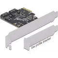 Produktbild: Delock Host Bus Adapter 2 Port SATA PCIe (90431)