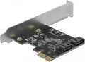 Produktbild: DeLOCK 2Port SATA PCIe Karte-Low Prof. intern: 2x