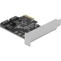 Produktbild: DeLOCK 2 Port SATA PCI Express Karte, Adapter