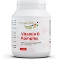 Produktbild: Vita World Vitamin B Komplex | 100 Kapseln | hochdosiert | vegan | gluten- und laktosefrei