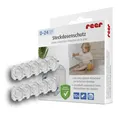 Produktbild: 10 Stück Reer Steckdosensicherung Steckdosenschutz klebbar transparent, NEU