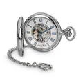 Produktbild: Hermann Jäckle Ettlingen Skelett Taschenuhr mit Handaufzug incl. Kette & Box