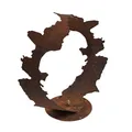 Produktbild: Gartenskulptur Edelrost Gartendeko 38 cm Rost Dekofigur Dekoration Skulptur Deko