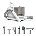Produktbild: Fudajo Haustier Pflegeset weiß, 6 in 1 Multifunktion Schermaschine, Tierhaarschneidemaschine mit Staubsauger, Pflege Paket für glänzendes Fell