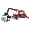Produktbild: bruder 02129 Manitou MRT 2150, Teleskopstapler mit Gitterpalette, Maßstab 1:16